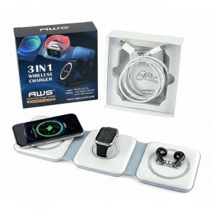 AWS 3-IN-1 WIRELESS CHARGER – WHITE