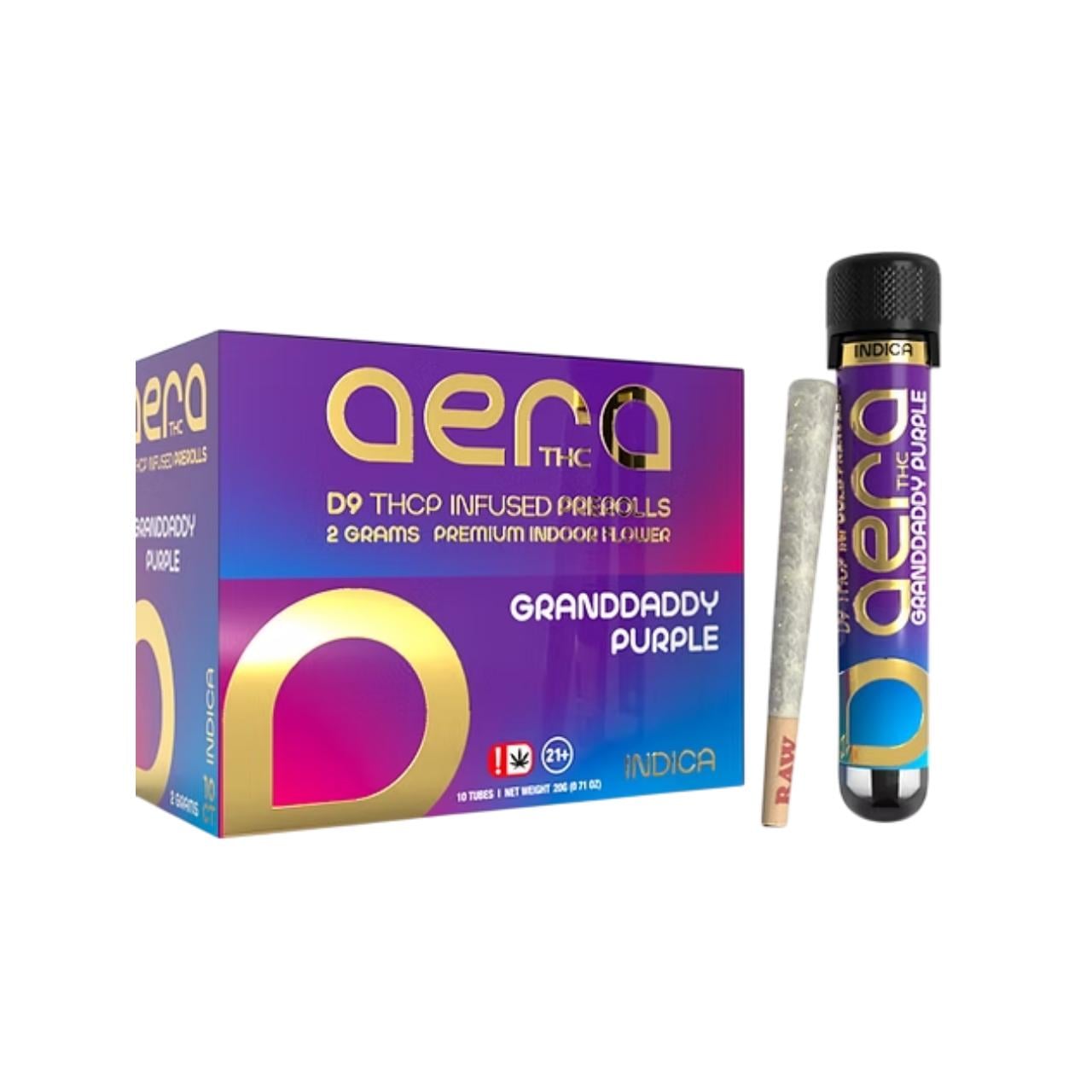 Aera THC D9/THCP Infused Preroll 2G 10CT - Image 6