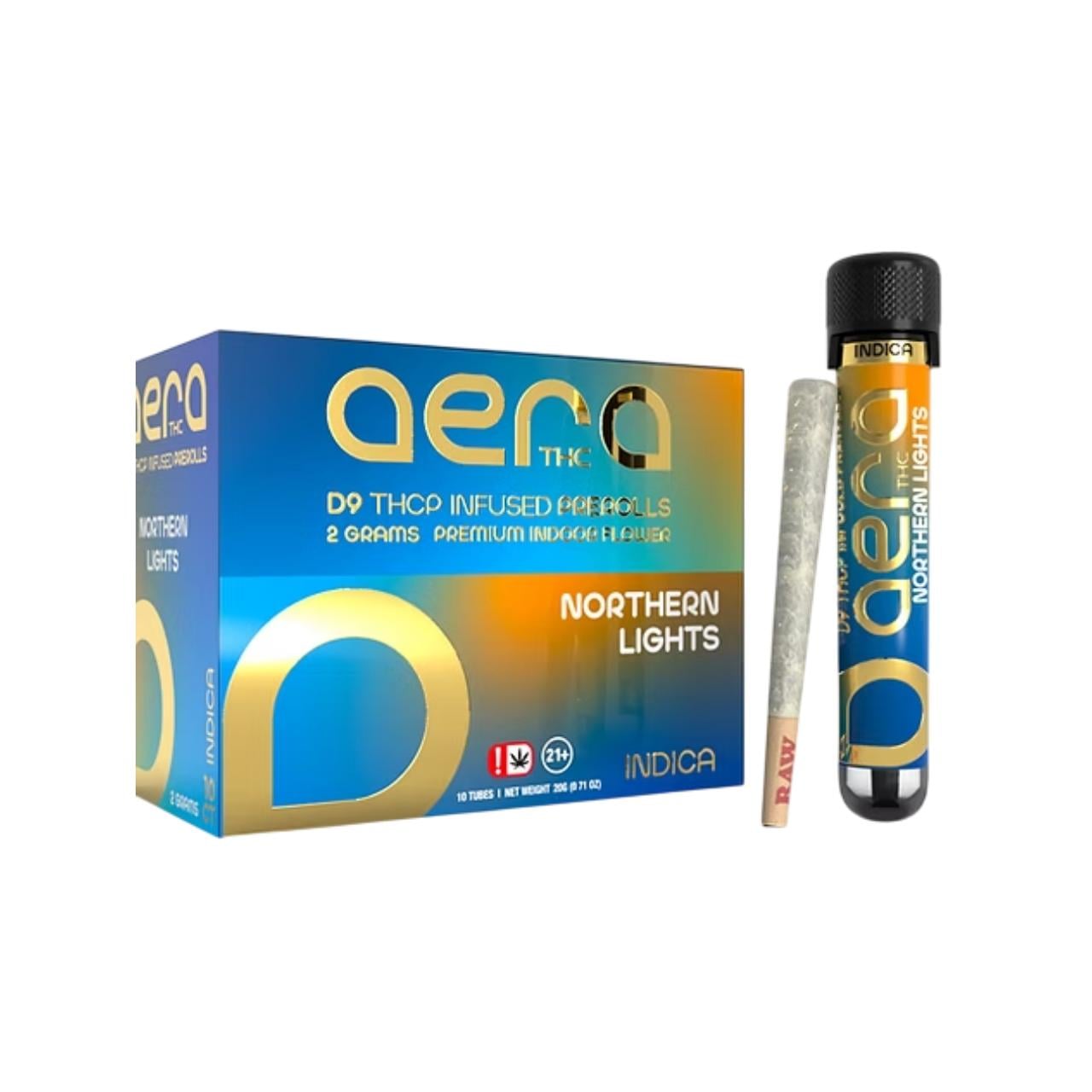 Aera THC D9/THCP Infused Preroll 2G 10CT - Image 2