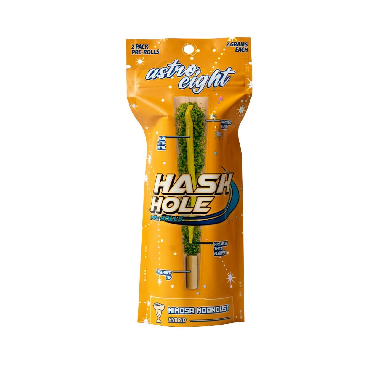Astro Eight Hash Hole THC-P Pre Roll – 2PK - Image 4