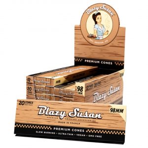BLAZY SUSAN 98MM CONES UNBLEACHED – 12PK – 20CT